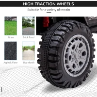 Aosom 12V Kids Ride on Car with Remote Control, Battery-Operated Ride on Toy with Spring Suspension, Led Lights, Music, Horn, 3 Speeds, USB, MP3, Black(m-4)