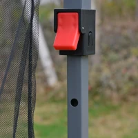 Outsunny 10' x 10' Pop Up Canopy Tent, Tents for Parties with Netting and Wheeled Carry Bag, Height Adjustable Instant Sun Shelter, for Outdoor, Garden, Patio, Beige(m-9)