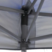 Outsunny 10' x 10' Pop Up Canopy Tent, Tents for Parties with Netting and Wheeled Carry Bag, Height Adjustable Instant Sun Shelter, for Outdoor, Garden, Patio, Blue(m-8)