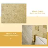 HOMCOM 5.6 Ft. Tall 4-Panel Room Divider, Paper Panel Freestanding Folding Privacy Screen Panels, Partition Wall Divider for Indoor Bedroom Office(m-6)