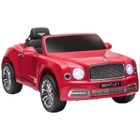 Aosom Electric Ride On Car with Parent Control, 12V 7AH Battery Powered Car with LED Lights, MP3, Horn, Music, 2 Motors, for 37-72 Months, Red(m-2)