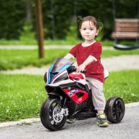 Aosom Kids 6V Electric Ride-On Motorcycle Battery Powered 1.5-5 Years Red(m-1)