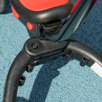 Aosom 4-in-1 Toddler Tricycle, Kids Trike with Adjustable Push Handle, Detachable Foot Rest for 18-48 Months, Red(m-10)