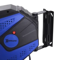 DURHAND 50ft Retractable Cord Reel Industrial Extension Cord 3 Grounded Outlets Adapter Ceiling or Wall Mount(m-6)