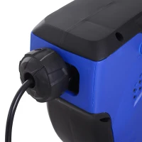 DURHAND 50ft Retractable Cord Reel Industrial Extension Cord 3 Grounded Outlets Adapter Ceiling or Wall Mount(m-8)