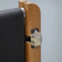 Soozier Wood Walking Pad, Smart Under Desk Treadmill, Walking Jogging Machine with Blue Tooth Speaker, Remote Control, 12 Pre-Programs, Transport Wheels and LED Display for Home Gym Office(m-9)