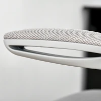 Vinsetto Mesh Office Chair Mid Back Task Desk Chair with Lumbar Back Support, Flip-Up Arm, Adjustable Height, Grey(m-11)