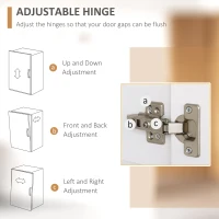 HOMCOM 71" Buffet with Hutch, Kitchen Pantry Cabinet, Bookcase with Drawers & Shelves for Living Room, White(m-7)