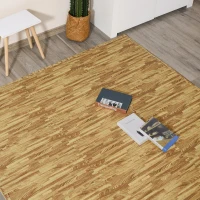 Soozier 18 Piece 24" x 24" High-Density Water Resistant Interlocking Foam Floor Tile Mats 72Sqft- Light Wood Grain(m-14)