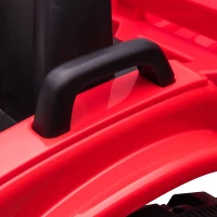 Aosom 12V Kids Ride On Tractor, Extra Large Kids Electric Battery Powered Car Toy with Back Trailer, Adjustable Speed, and LED Headlights, Red(m-15)