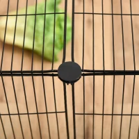 PawHut Small Animal Cage for Bunny, Guinea Pig, Chinchilla, Hedgehog, Portable Pet Enclosure with Door, 16 Panels(m-9)