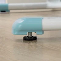 Qaba Kids Desk, Height Adjustable Children School Study Table, Student Writing Desk with Tilt Desktop, Drawer, Reading Board, Blue(m-8)