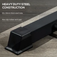 Soozier Multifunction Power Rack, Adjustable Squat Rack Stand with Pull Up Bar and Weight Plate Rack, Barbell Rack for Home Gym Weight Lifting(m-6)