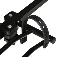 HOMCOM 4 Bike Rack Hitch Mount for Car, Truck, SUV, Minivan, Foldable Bicycle Carrier for 2" Hitch Receiver with Easy Trunk Access, 155 lb. Weight Capacity(m-9)