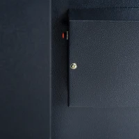 HOMCOM 2.2cf Electronic Wall Safe Box Digital Lock Safety Cash Jewellery Security Home Office Hotel(m-9)