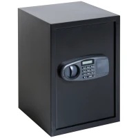 HOMCOM 2.2cf Electronic Wall Safe Box Digital Lock Safety Cash Jewellery Security Home Office Hotel(m-2)