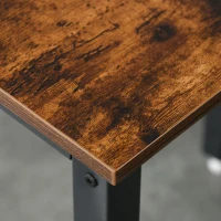 HOMCOM Foldable Dining Table Drop Leaf Folding Side Console Writing Desk for Kitchen, Dining Room, Rustic Brown(m-7)