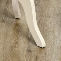 HOMCOM Retro Coffee Table, Pedestal Side Table with Drawer, Round Tabletop for Living Room, Bedroom, White(m-7)