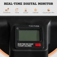 Soozier Foldable Ab Twister Board for Waist Trimming with LCD Display, Ab Workout Equipment for Women and Men, Orange(m-6)