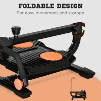 Soozier Foldable Ab Twister Board for Waist Trimming with LCD Display, Ab Workout Equipment for Women and Men, Orange(m-7)