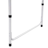 Outsunny Folding Tennis Table Portable Picnic Multifunctional Table Height Adjustable Aluminum Alloy Indoor and Outdoor w/ Net, 2 Table Tennis Paddles and Ping Pong Balls(m-13)