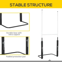 Soozier Football Goal Post Kids Best Gift for Youth Teens Adults Practice Sports Backyard Easily Set Up(m-4)