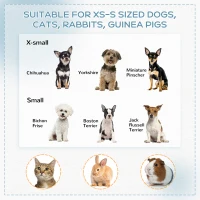 PawHut Portable Outdoor Cat Playpen, Exercise Pen Kennel with Carrying Bag, Zippered Cover, Water-Resistant Bottom, for Small Dogs, Rabbits, Guinea Pigs, Φ59" x 39"(m-4)