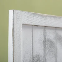 HOMCOM 5.5' Folding Room Divider, 4-Panel Privacy Screen, Freestanding Partition Wall, White(m-8)