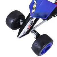 Aosom Kids Go Kart Pedal Powered Racing Style Durable Children Toddlers Ride on Car Outdoor Racer Perfect Toys Gift for 3 years, for Boys and Girls, Blue(m-9)