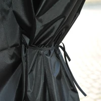 Outsunny 10'x10' Outdoor Pop Up Party Tent Gazebo Canopy with Carrying Bag (Black)(m-11)