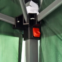 Outsunny 10' x 20' Outdoor Gazebo Canopy Party Wedding Party Tent with 4 Removable Sidewalls - Green(m-8)