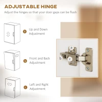 HOMCOM 71" Freestanding Pantry, Kitchen Buffet with Hutch, Modern Storage Cabinet, Microwave Cabinets with Doors and Adjustable Shelf,  White(m-7)