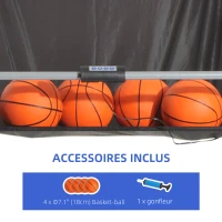 HOMCOM Double Shots Arcade Basketball System Foldable Two Player Basketball(m-5)