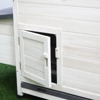 PawHut 65" Chicken Coop Wooden Chicken House Rabbit Hutch Poultry Cage Hen Pen Backyard with Nesting Box, Ramp, Run(m-13)