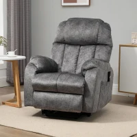 HOMCOM Power Lift Chair, Electric Recliner for the Elderly, Compact Living Room Chair with Side Pocket & Remote Control, Gray(m-11)