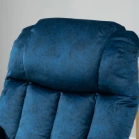 HOMCOM Power Lift Chair, Electric Recliner for the Elderly, Compact Living Room Chair with Side Pocket & Remote Control, Blue(m-12)