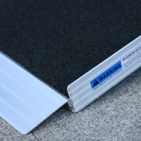 HOMCOM 2' Portable Wheelchair Ramp Aluminum Threshold Mobility Single-fold for Scooter with Carrying Handle(m-11)