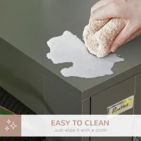 PawHut Dog Crate Indoor Dog Kennel for Small Medium Dogs with Double Doors, 31.5" x 21.75" x 27.5", Grey(m-7)