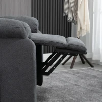 HOMCOM Electric Power Lift Chair for Elderly with Massage, Oversized Living Room Recliner with Remote Control, and Side Pockets, Grey(m-13)