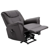 HOMCOM Electric Power Lift Recliner Chair w/ Remote, Brown(m-10)