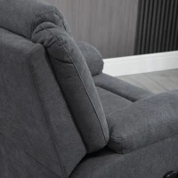 HOMCOM Electric Power Lift Chair for Elderly with Massage, Oversized Living Room Recliner with Remote Control, and Side Pockets, Grey(m-12)