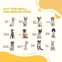 PawHut 29.5" - 32" Dog Gate for Doorways Stairs, Pressure Mount Safety Gate for Easy Step with Auto Close, Steel and Wood, Walk Through Pet Gate for Small and Medium Dogs(m-4)