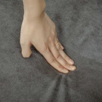 HOMCOM 54" Loveseat Sofa for Bedroom, Modern Love Seats Furniture, Upholstered Small Couch for Small Space, Grey(m-9)