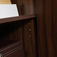 HOMCOM Retro Sideboard with 2 Cabinets 3 Drawers, Buffet Table, Brown(m-11)