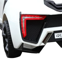 Aosom Ride On Car for Kids  6V Electric Ride-On Car with Parental Remote Control, 2 Speeds, LCD power indicator, Seat Belt (White)(m-9)