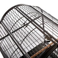PawHut 63-inch Large Bird Parrot Cage Rolling Cockatiel Finch Macaw Aviary Cage Open Play Top with 2 Perch 3 Stainless Steel Cup Pet Furniture(m-7)