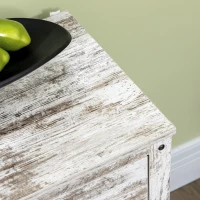 HOMCOM Sideboard Buffet Kitchen Sideboard Cabinet with Five Drawers Two Door Cabinets Adjustable Shelf for Living Room White(m-8)