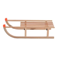 HOMCOM Baby Sleigh Wooden Snow Sled Folding Ski Sliding Outdoor Sport(m-8)