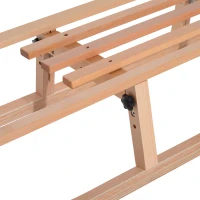 HOMCOM Baby Sleigh Wooden Snow Sled Folding Ski Sliding Outdoor Sport(m-9)