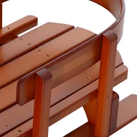 Qaba Baby Sleigh Snow Sled Children Wooden Sledge Ski Sliding(m-8)